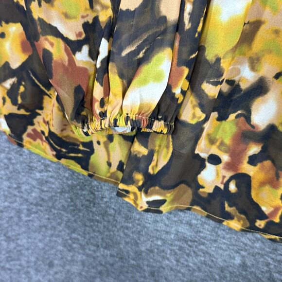 June + Vie Women's Plus Size 3X Lace Trim Blouse Boho Peasant Sheer - Picture 5 of 9